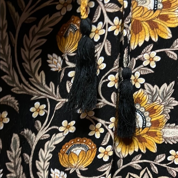 Rachel Zoe Blue Buttoned Mandarin Collar Blouse - Picture 3 of 4